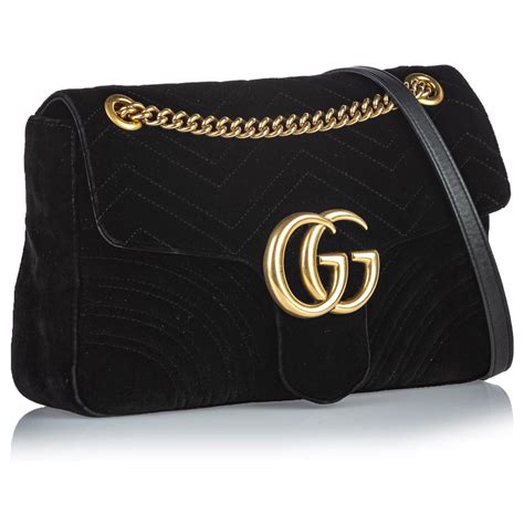 sac gucci velour noir|sacs Gucci petite taille.